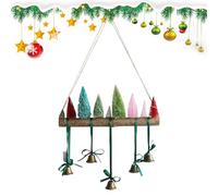 Christmas Wall Mounted Bell Decoration Metal Led Vibrant Accent Holiday | Ornate Decorative Farm for Living Room, Entrance Area, Party of the Indoor, Indoor Area, Seasonal F