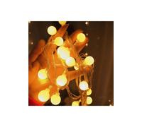 Christmas Warm White Festive Battery Lights 20 Led Round Ball 25M
