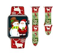 Christmas Watch Band Compatible with Apple Watch Bands 38mm 40mm 41mm for Women Men, Thanksgiving Gifts Adjustable Soft Silicone Sport Strap Replacement for iWatch SE Series 7 6 5 4 3 2 1