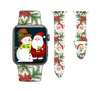 Christmas Watch Band Compatible with Apple Watch Bands 38mm 40mm 41mm for Women Men, Thanksgiving Gifts Adjustable Soft Silicone Sport Strap Replacement for iWatch SE Series 7 6 5 4 3 2 1