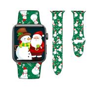Christmas Watch Band Compatible with Apple Watch Bands 42mm 44mm 45mm for Women Men, Thanksgiving Gifts Adjustable Soft Silicone Sport Strap Replacement for iWatch SE Series 7 6 5 4 3 2 1