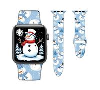Christmas Watch Bands Compatible with Apple Watch 42mm 44mm 45mm,Christmas Gifts Breathable Soft Silicone Strap Smartwatch Replacement for watch SE & Series 8 7 6 5 4 3 2 1