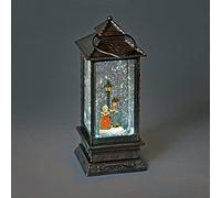 Christmas Water Filled Magical Lanterns/Snow Globes/Phone Boxes Decoration - Battery or Mains Operated (Lantern - Carol Singing Scene)