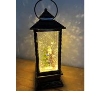 Christmas Water Filled Magical Lanterns/Snow Globes/Phone Boxes Decoration - Battery or Mains Operated (Lantern - Santa Scene)