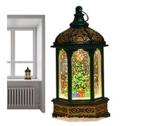 Christmas Water Spinner Lantern, Christmas Snow Globe Water Glittering Lantern, Ornament Lighted Festive Decor For Decoration Party Holiday Activities Festival Home Gathering Desk