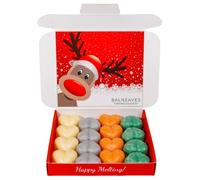 Christmas Wax Melts Gift Set by Balneaves, Soy Wax, 16 x 6g | Strong Scented, Hand Made in The UK, Vegan Friendly, Long Lasting Soy Wax