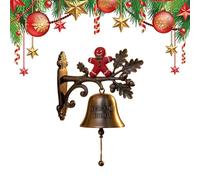 Christmas Welcome Doorbell - Vintage Dragon Bell, Vintage Festive Bell, Charming Seasonal Chime | Wind Chimes for Shop Farmhouse Kitchen Garden Holiday Classroom Offices Church Reception