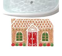 Christmas Welcome Mat - Cute Gingerbread House Holiday Door Mats | Non-Slip Soft Doormat Area Rug for Home Entryway Living Room Bedroom Kitchen Shower Floor Indoor