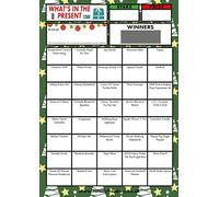 Christmas What's in the Present Fundraising Scratch Cards (10 Pack) 40 squares Xmas