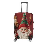 Christmas Whimsical Dwarfs Luggage Cover Tsa Approved Suitcase Covers for Luggage Elastic Washable Suit Case Covers Anti-Scratch Travel Luggages Sleeve Suitcase Protector Fits 19-30 Inch Case(), White