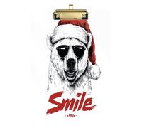 Christmas White Bear Doctor clipboard Hard Board for Student Girls Kids Teacher clipboard Tablas para escribir Size 9 x 12