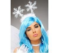 Christmas White Snowflake Festive Fancy Dress Party Head Boppers