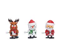 Christmas Wind Up Toy Set Cute Santa Snowman Clockwork Home Decoration Christmas Party (Christmas Suit 3pcs)