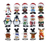 Christmas Wind-Up Toys, 2024 Holiday Stocking Stuffers & Party Favors, Clockwork Santa Claus, Snowman, Reindeer Figures, Fun Goody Bag Fillers & Festive Gifts for Kids and Adults