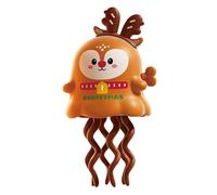 Christmas Wind Up Toys Crawling & Tummy Toy Clockwork Dancing Octopus Toy Santa Elk Corn Dolls Tabletop Decoration for Home Office Party Favors (B)