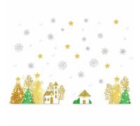 Christmas Window Decal, Modern