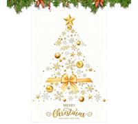 Christmas Window Decals,Large Static DIY Film,Removable Large Christmas Tree Window Cling - for Wall, Door, Mirror, Home, Workplace, Thanksgiving, Holiday, Party, Apartment