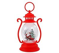 Christmas Window Decoration with Light: Hanging Santa Figure, Illuminated Christmas Ornament for fir Tree, Home & Office, Luminous Christmas Decoration with Santa Claus (Red-A)