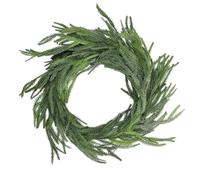 Christmas Window Garland - 180cm Artificial Green PVC | Versatile Decorative Wreath with Realistic Pine Beauty | Perfect for Fireplace, Entrance, Table, Porch, Living Room, Staircase, Tree