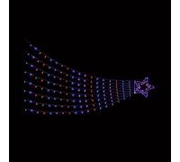 Christmas Window Lights 320 Rainbow LEDs Indoor/Outdoor Mesh Shooting Star