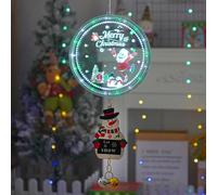 Christmas Window Lights Decorations Battery Operated Led 3D Hanging Xmas Decorative Light For Windows Outdoor Patio Bedroom Decor