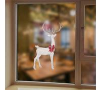 Christmas Window Sticker,Home Outdoor Family Arch Sticker Baby Nativity Christmas Figures Decor Lighted Outdoor Christmas Sticker For Courtyard Garden