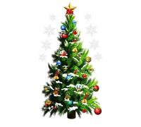 Christmas Window Sticker Merry Tree Wall Sticker Xmas Window Picture Xmas Tree