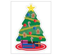 Christmas Window Stickers, Christmas Window Decorations Window Stickers Christmas Tree Sign Window Sticker 340 x 450 mm