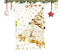 Christmas Window Stickers - Party Decal Decoration, Festive Double-Sided Decals - For Home, Kitchen, Bedroom, Bathroom, Office, Classroom, Party