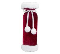 Christmas Wine Bag - 10.63 Inches Cloth Bottle Cover | Velvet Plush Wrap - Eco Friendly Luxury Design for Champagne & White Wine Protection Adding Festive Style to Holiday Parties Giftş & Celebration