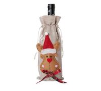 Christmas Wine Bottle Cover, Christmas Wine Bottle Bags | Christmas Bottle Cover,Santa Snowman Elk Drawstring Wine Bottle Bags for N, c, riferimento alla descrizione, Please refer to description