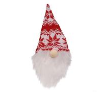 Christmas Wine Bottle Cover for Champagne Bottles, Plush Beard and Tall Felt Hat Design, Reusable Holiday Table Party Decoration (G-JT49)