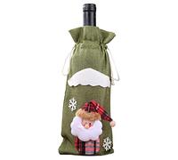Christmas Wine Bottle Cover Merry Decor Holiday Elk Santa Champagne Bag Holiday Party Home Gift Wine Cover Bag