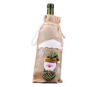 Christmas Wine Bottle Cover Merry Decor Holiday Elk Santa Champagne Bag Holiday Party Home Gift Wine Bags For Gifts