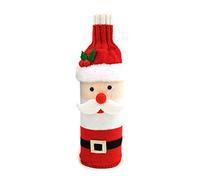 Christmas Wine Bottle Cover Merry Decorations Knitting Candy Gift Bag Bottle Bag