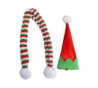 Christmas Wine Bottle Cover Small Wine Bottle Decoration Christmas Hat and Scarf for Bottles Wine Bottle Holiday Decorations Christmas Bottle Covers for Home Wine Bottle Christmas Hat and Scarf Hotel