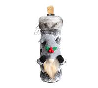 Christmas Wine Bottle Cover, Wine Bottle Covers, Christmas Gnome Champagne Bottle Covers | Christmas Wine Bag, Swedish Gnomes Tomte, Cute Wine Bottle Covers for L, grey, Fare riferimento alla