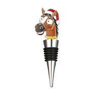 Christmas Wine Bottle Stoppers Funny,Wine Stoppers for Wines Bottles,Novelty Reusable Bottle Caps,Horse Racing Gifts for Men,Christmas Horse Accessories,Keep Wines Lovers