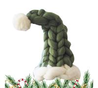 Christmas Wine Bottle Toppers | Knitted Reusable Topper - Santa Hat Christmas Wine Decorations,for Beer Whiskey Glass Holiday Birthday Halloween Travel