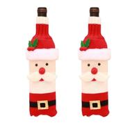 Christmas Wine Covers 2 Pieces Christmas Wine Bottle Set Champagne Wine Bag Knitted Wine Set Christmas Decorations G