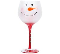 Christmas Wine Glasses with Stem, Cute White Snowman Glass Christmas Wine Goblets Cups for Home Bar and Nightclub, Cocktails Glasses Goblet for Xmas Holiday Wineglass (White)