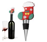 Christmas Wine Stopper, Wine Bottle Stoppers for Glass Bottles - Classic Christmas Elements Wine Bottle Wine Stopper Crafts | Wine Covers for Wine Bottles, Beer Bottle Stopper, Wine Bottle Corks