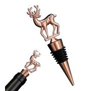 Christmas Wine Stoppers, Decorative Wine Bottle Stopper in the Shape of Stag - Airtight Sealant for Drinks for Home Bar for Drinks Vinegar Oil Champagne