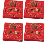 Christmas Winter Caramel Minis - Gold & Red 175g - Chewy Festive Sweet Treats for Holiday Enjoyment - Hlt (8 x Pack, Caramel Minis Winter Red)