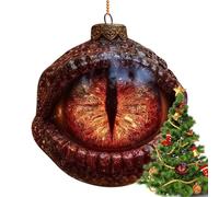 Christmas - Winter Decorations In Acrylic Two-Dimensional | Hanging Christmas Tree with Dragon | for Window Shelf Bedroom Balconies Thresholds Wall Garden Patio