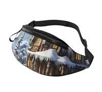 Christmas Winter Happy Scene Fanny Pack for Men Women Fashion Waist Packs Adjustable Crossbody Bags Everywhere Belt Bag