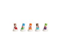 Christmas wippel snowmann, 5 pieces, 4 cm / 2 inch, original Erzgebirge by Se...