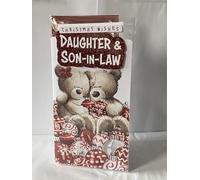 Christmas Wishes Daughter & Son-In-Law Christmas Card Teddies/Red+White Baubles(PRELUDE46098-4)