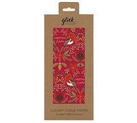 CHRISTMAS WISHES Glick Tissue Wrap Wrapping Paper - 500 x 750mm x 4 Sheets