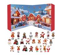 Christmas with Countdown and Plush Ornaments, 2025 24 Day Advent, Plush Christmas Decoration - for Home Indoor Wall Living Room Bedroom